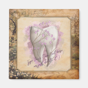 Elegantes Vintages altmodisches Dentalgeschenk Magnet