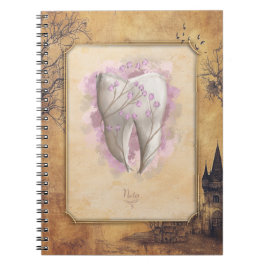 Elegantes Vintages altmodisches Dentalgeschenk Notizblock