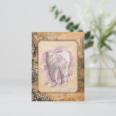 Elegantes Vintages altmodisches Dentalgeschenk Postkarte (Stehend Vorderseite)