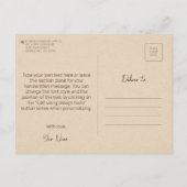 Elegantes Vintages altmodisches Dentalgeschenk Postkarte (Rückseite)