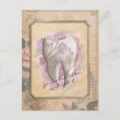 Elegantes Vintages altmodisches Dentalgeschenk Postkarte (Vorderseite)