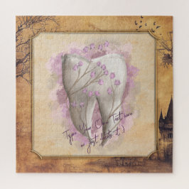 Elegantes Vintages altmodisches Dentalgeschenk Puzzle