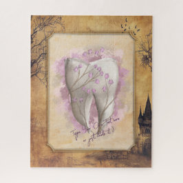 Elegantes Vintages altmodisches Dentalgeschenk Puzzle
