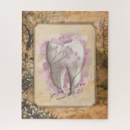 Elegantes Vintages altmodisches Dentalgeschenk Puzzle
