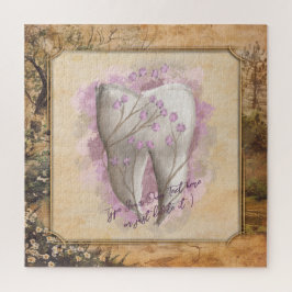 Elegantes Vintages altmodisches Dentalgeschenk Puzzle