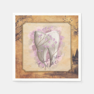 Elegantes Vintages altmodisches Dentalgeschenk Serviette