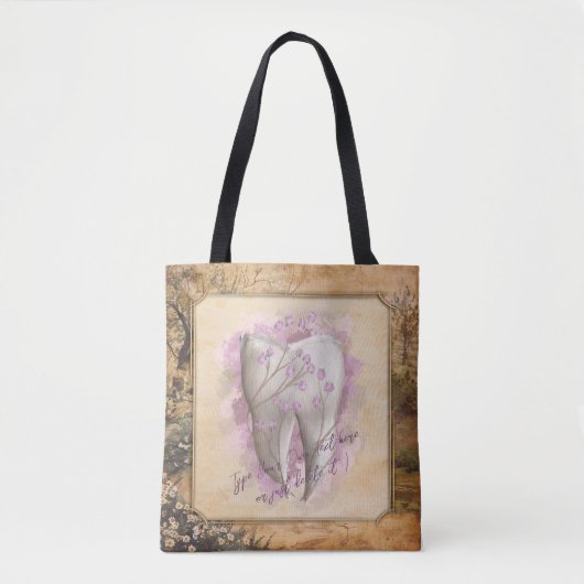 Elegantes Vintages altmodisches Dentalgeschenk Tasche (Vorderseite)