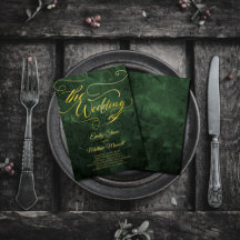 Elegantes Vintages Altpapier, Goldkalligraphie