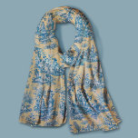 Elegantes Vintages aquamarines Jouy Schal<br><div class="desc">Vintages Retrogelbes aquamarines Toile de jouy Scarf. Genießen Sie den Schrank mit der zeitlosen Eleganz von toile de jouy Vintagen Designs, inspiriert durch die exquisiten Motive der französischen heiß rosa Szenen. Diese ausgeklügelten Toile-Drucke sind im Augenblick ein Alltagswut, schöne Designs, die natürliche Schönheit und Charme bringen. Dieser modische Schal verbindet...</div>