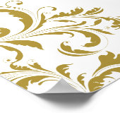 Elegantes Vintages Begrüßungszeichen Poster (Ecke)