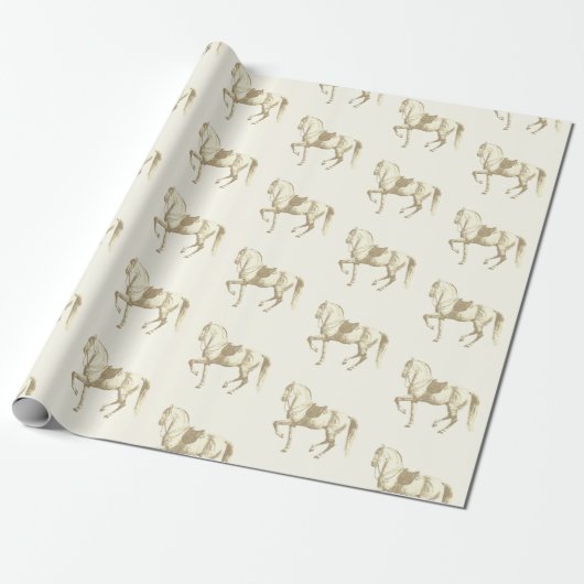 Elegantes Vintages Beige Geschenkpapier (Ungerollt)