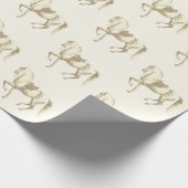 Elegantes Vintages Beige Geschenkpapier (Ecke)