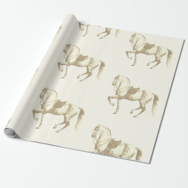 Elegantes Vintages Beige Geschenkpapier
