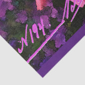 Elegantes Vintages Blatt Postkartendesign Seidenpapier (Detail)