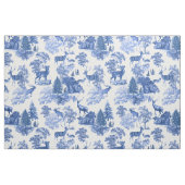Elegantes Vintages Blaues Tal Hirschwald Stoff (Fat Quarter (45,7 x 55,9 cm))