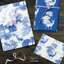 Elegantes Vintages Blue French Country Toile