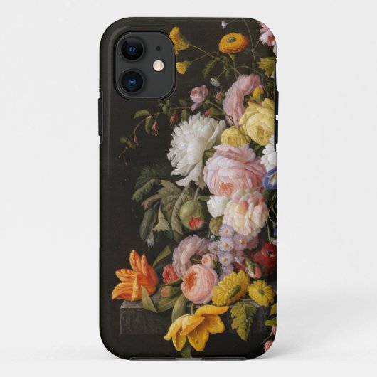 Elegantes Vintages Blumen Case-Mate iPhone Hülle (Rückseite)