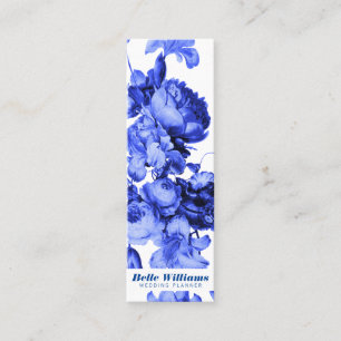 Elegantes Vintages Blumenbild Mini Visitenkarte