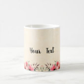 elegantes Vintages Blumendesign Kaffeetasse (Mittel)