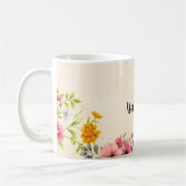 elegantes Vintages Blumendesign Kaffeetasse (Links)
