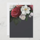 Elegantes Vintages Blumenfest (Rückseite)