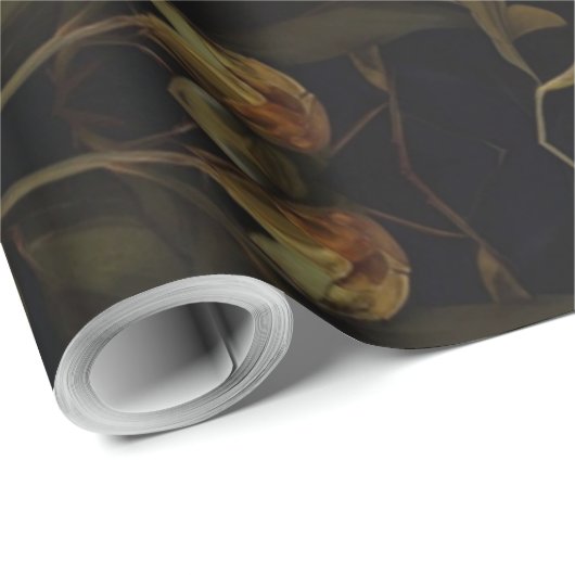 Elegantes Vintages Blumengemälde Geschenkpapier (Rolleneckpunkt)