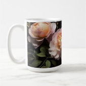 Elegantes Vintages Blumengemälde Kaffeetasse (Links)