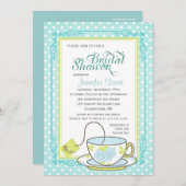 Elegantes Vintages Blumenkohl-Brautparty Einladung (Vorne/Hinten)