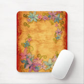 Elegantes Vintages Blumenmousepad Mousepad (Mit Mouse)
