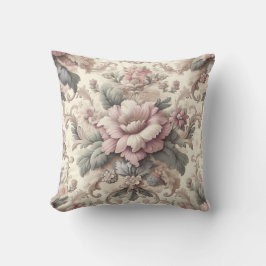 Elegantes Vintages Blumenmuster Kissen