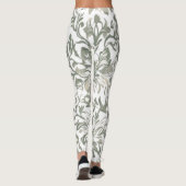 Elegantes Vintages Blumenmuster Leggings (Rückseite)