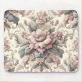 Elegantes Vintages Blumenmuster Mousepad (Vorne)