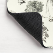 Elegantes Vintages Blumenmuster mousepad (Ecke)