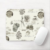 Elegantes Vintages Blumenmuster mousepad (Mit Mouse)