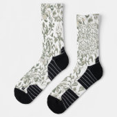 Elegantes Vintages Blumenmuster Socken (Links)