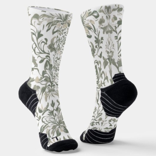 Elegantes Vintages Blumenmuster Socken (Gewinkelt)