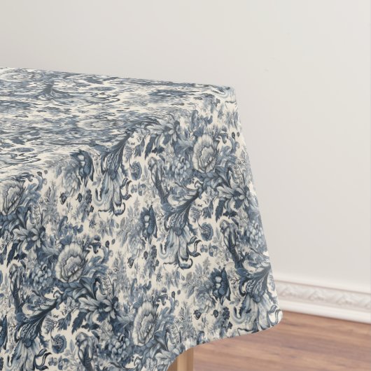 Elegantes Vintages Blumenmuster, Toile Fleurie Tischdecke (Beispiel)