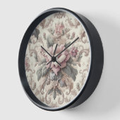 Elegantes Vintages Blumenmuster Uhr (Winkel)