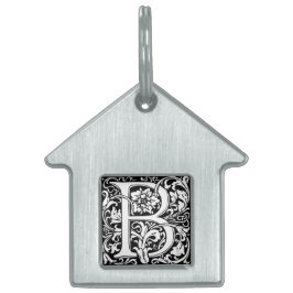 Elegantes Vintages Blumenschreiben B Monogramm Tiermarke