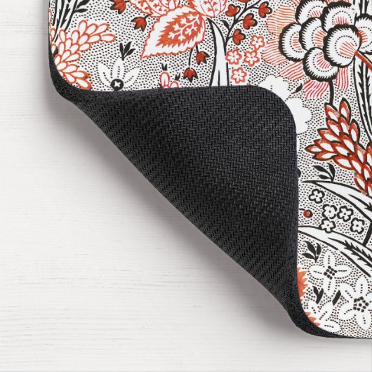 Elegantes Vintages Boho Abstraktes Blumenwerk | Mousepad (Ecke)
