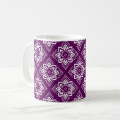 Elegantes Vintages Boho-Blumenmuster Kaffeetasse (Vorderseite Links)