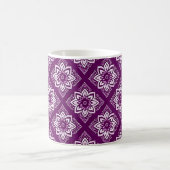 Elegantes Vintages Boho-Blumenmuster Kaffeetasse (Mittel)