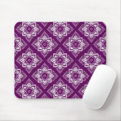 Elegantes Vintages Boho-Blumenmuster Mousepad (Mit Mouse)