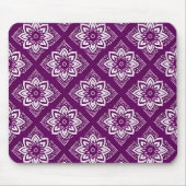 Elegantes Vintages Boho-Blumenmuster Mousepad (Vorne)