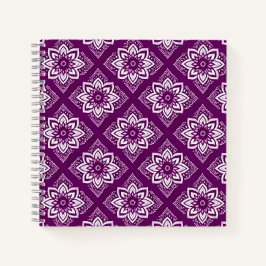 Elegantes Vintages Boho-Blumenmuster Notizblock