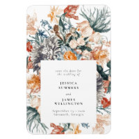 Elegantes Vintages Botanisches Blumendatum Gerette