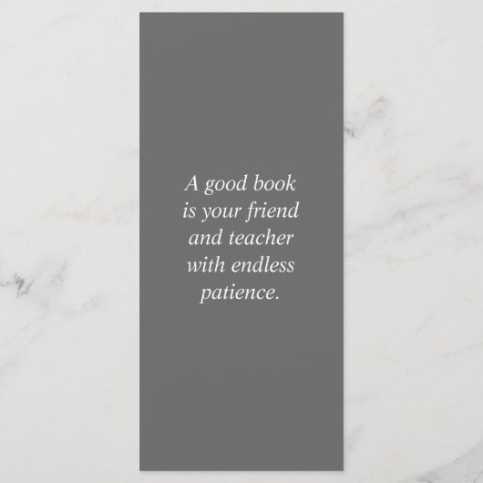 Elegantes Vintages botanisches Lesezeichen Programm (Rückseite)