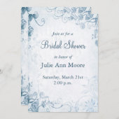 Elegantes Vintages Brautparty Einladung (Vorne/Hinten)