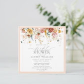 Elegantes Vintages Brautparty Einladung (Stehend Vorderseite)