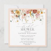 Elegantes Vintages Brautparty Einladung (Vorderseite)